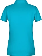 Daiber 8009 Dámske polo tričko z bio bavlny 02.8009 tyrkysové