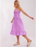 Svetlo fialové šaty bez ramienok od OCH BELLA