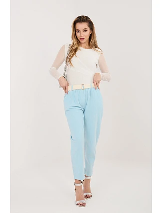 Šnúrové nohavice model 226482 Taliansko Moda