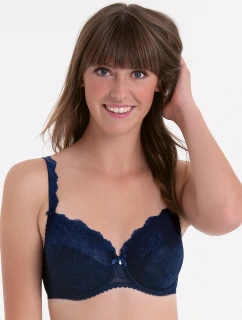 Podprsenka s kosticami Bobette 5288 navy blue - RosaFaia