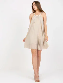 Šaty DHJ SK 0010.35 svetlo béžová