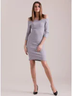 Šaty EN SK 1407.05 svetlo šedá