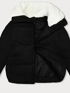 Dámska manšestrová bunda J Style Black (5M3230-392)