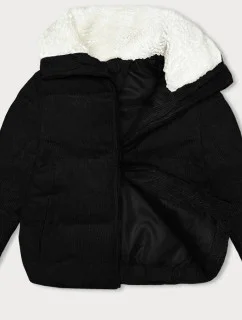 Dámska manšestrová bunda J Style Black (5M3230-392)