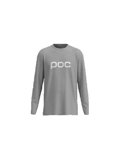Tričko POC L/S Tee, sivé