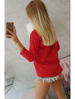 Blúzka s potlačou Star Style červená