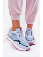 Zamszowe Lekkie Buty Sportowe Damskie Big Star RR274236 HI-POLY SYSTEM Niebieskie