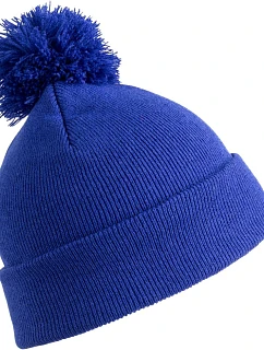 Result Headwear RC 028X Pletená čiapka s bambulou 28.028X royal