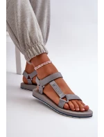 Damskie Sportowe Sandały 4FRSS24FSANF054-20S Szare