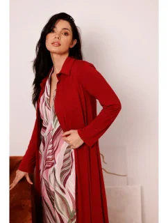 B283 Maxi šaty s potlačou - model 1