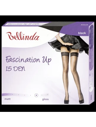 Samodržiace pančuchy Fascination UP 15 DEN - Bellinda - čierna