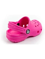 Detské sandále Crocs Classic Clog T, ružové, pohodlné, módne