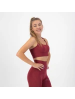 Rogelli TRINITY športová podprsenka bordová M