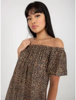 Dámske šaty D73771R30145J hnedé - FPrice