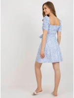 LK SK 509002 šaty.03P biela a modrá