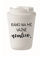 I'M DEARLY LOVING IT - biely termohrnček 300 ml