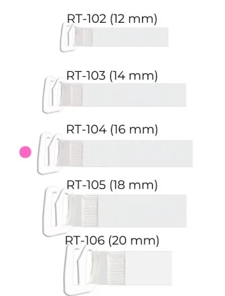 Silikónové ramienka Julimex 16mm RT 104