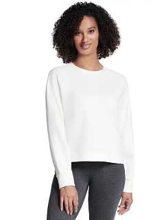 Skechers Skechluxe Elevate s okrúhlym výstrihom LT152-OFWT, biele, veľkosť L