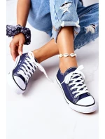 Damskie Klasyczne Trampki Granatowe Omerta