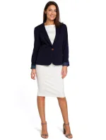 S154 Blejzer s jedným gombíkom - béžový S154 Blejzer s jedným gombíkom - béžový