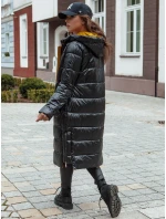 Dámsky prešívaný zimný kabát s kapucňou BETHANNY čierny FashionStreet TY4552