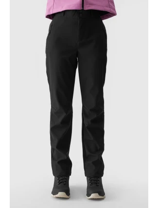 Spodnie trekkingowe Softshellowe Membrana 5000 Damskie 4F 4FWAW24TFTRF0784-20S Czarne