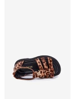 Dievčenské sandále Gladiators so zlatými detailmi Panther Vesira Dievčenské sandále Gladiators so zlatými detailmi Panther Vesira