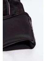 Dámské kozačky nad koleno na klíně ekologická semišová černá Tahlina