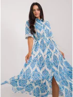 Dámske šaty DHJ SK 19125.10X Bielo-modré - FPrise