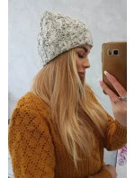 Dámska čiapka Eliza K205 ecru+grey