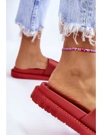 Damskie Klapki Big Star LL274430 Czerwone