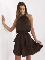 Šaty MI SK 92166.71P tmavohnedé