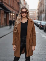 Dámsky zimný kabát Teddy Fur Brown FashionStreet NY0752z