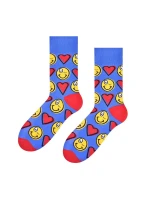 Vzorované pánske ponožky Steven art.136 Srdiečka