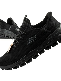 Pánske topánky Skechers Sneakers Glide-Step Pohodlné ľahké tenisky Slip-Ins black
