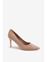 Umelé kožené podpätky Suede Beige Tropessa Umelé kožené podpätky Suede Beige Tropessa