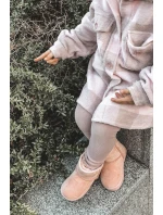 Detské teplé snežnice Suede Pink Gooby Detské teplé snežnice Suede Pink Gooby
