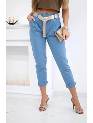 Nohavice Puntor s opaskom denim Nohavice Puntor s opaskom denim