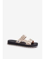 Dámske žabky s plochou podrážkou ZAXY LL285072 Beige