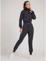 Dámska mikina na zips O1YA00KAMN2 - JBLK - Čierna - Guess Dámska mikina na zips O1YA00KAMN2 - JBLK - Čierna - Guess