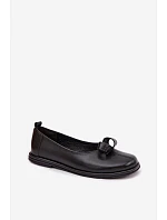 Dámske kožené poltopánky 379 black - Zazoo