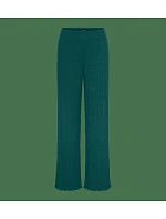 Dámske nohavice Versatile Rib Straight Trousers, zelené – Green – TRIUMPH