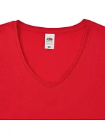 Fruit of the Loom Lady-Fit Iconic 150 V-Neck T Dámske tričko s výstrihom do V 16.1444 biele Fruit of the Loom Lady-Fit Iconic 150 V-Neck T Dámske tričko s výstrihom do V 16.1444 biele