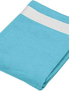 Kariban K 118 Velúrová plážová osuška 20.K118 tyrkysová/biela