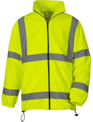 Yoko HVK 08 Hi-Vis fleecová bunda 79.VK08, žltá s vysokou viditeľnosťou Yoko HVK 08 Hi-Vis fleecová bunda 79.VK08, žltá s vysokou viditeľnosťou