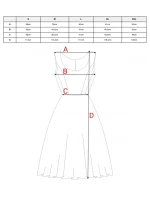 S424 Šaty Fit & flare - červené