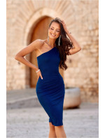 Dámske šaty SUK0406 tm.modrá - Roco Fashion