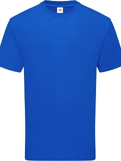 Tričko Fruit of the Loom Pure Cotton T z hrubej bio bavlny 16.1362, kráľovská modrá