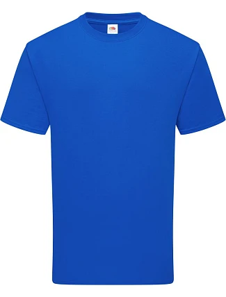 Tričko Fruit of the Loom Pure Cotton T z hrubej bio bavlny 16.1362, kráľovská modrá