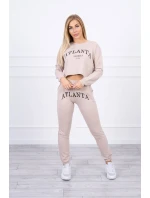 Súprava Atlanta s potlačou béžová
